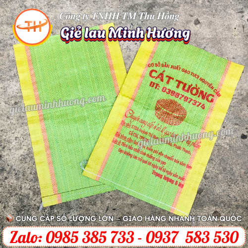 Mẫu bao gạo 5kg in logo theo yêu cầu Mẫu bao gạo 5kg in logo theo yêu cầu