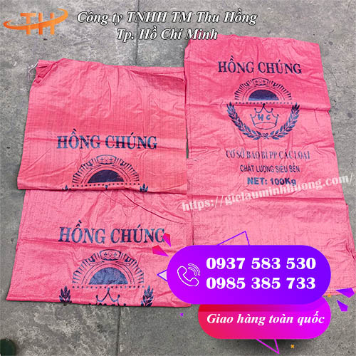mẫu bao hồng chúng đựng lúa giống