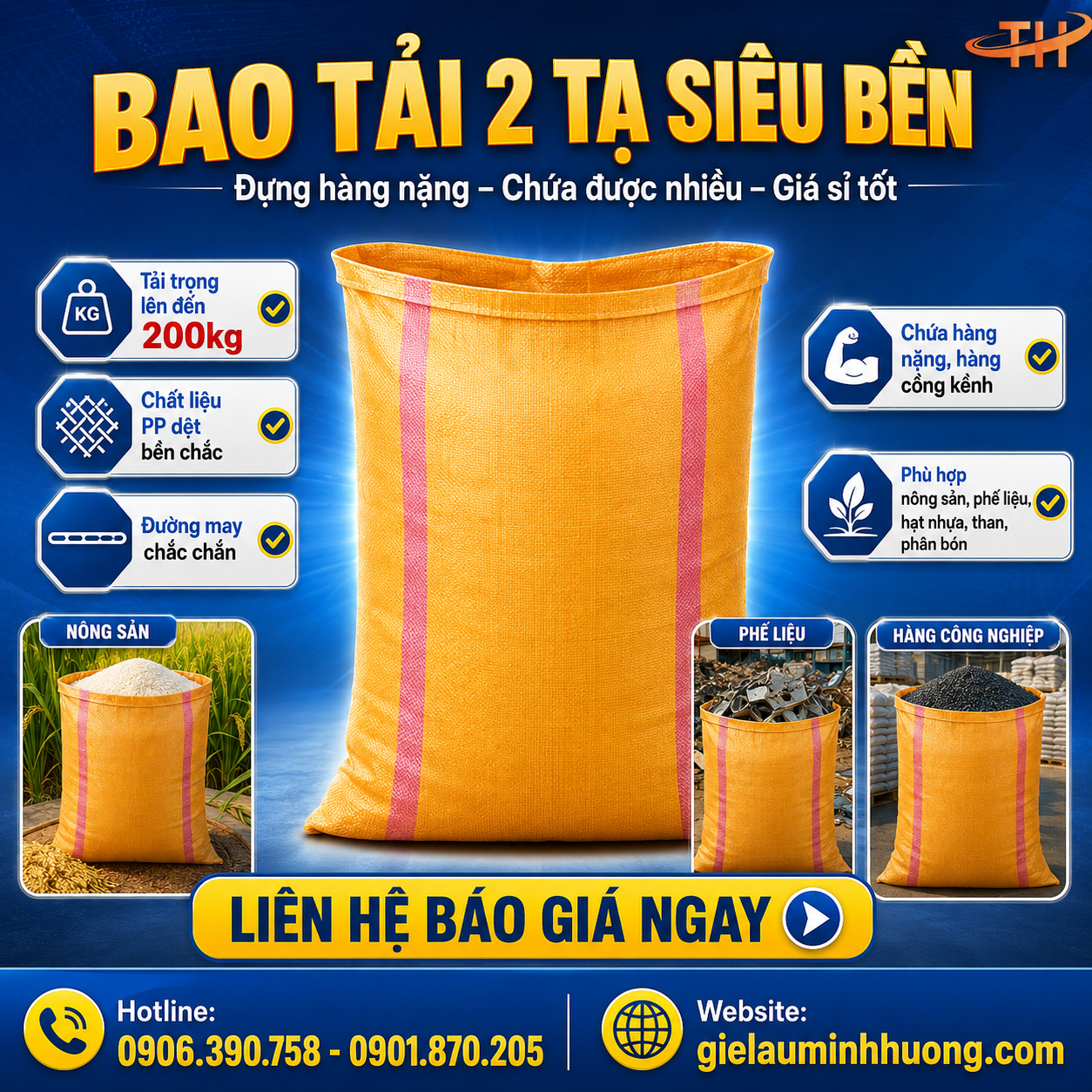 Mô tả chi tiết và ứng dụng của bao PP dệt 2 tạ Mô tả chi tiết và ứng dụng của bao PP dệt 2 tạ