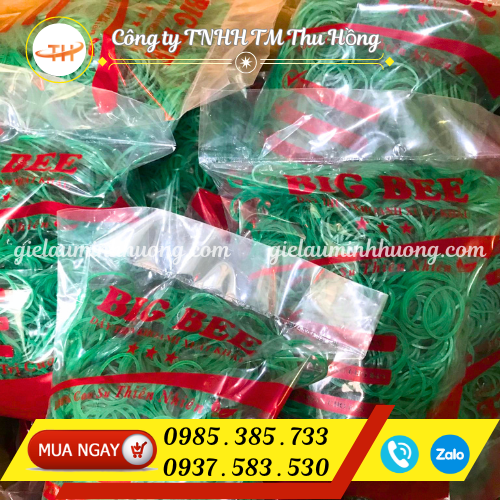 Mua bán sỉ dây thun màu xanh bịch 500gr Mua bán sỉ dây thun màu xanh bịch 500gr