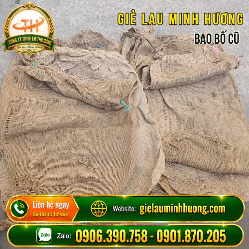 Thu Hồng hỗ trợ khách mua bao bố cũ giá sỉ tại Sài Gòn Mua bao bố rách cũ giá sỉ tại Sài Gòn