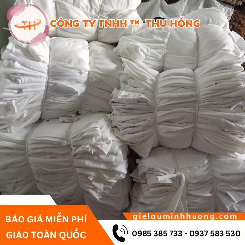 Nguồn giẻ lau trắng công nghiệp vải thun cotton trắng Nguồn giẻ lau trắng công nghiệp vải thun cotton trắng