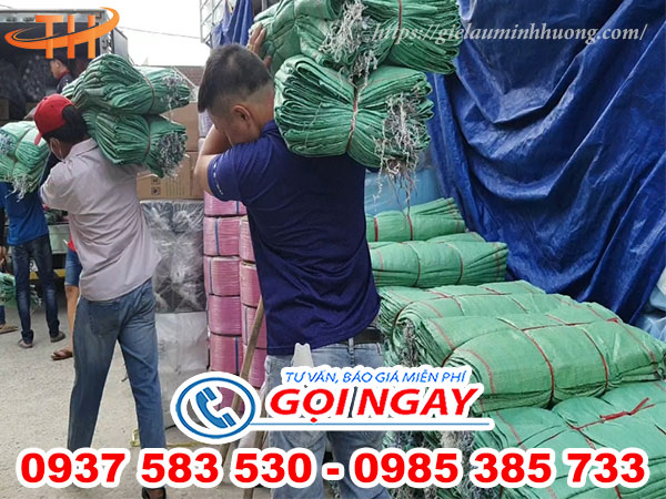 Nhà cung cấp bao tải dứa xanh đóng hàng