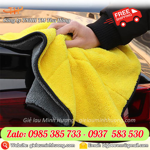 Nơi bán khăn lau xe ô tô đa năng 2 lớp microfiber giá rẻ Nơi bán khăn lau xe ô tô đa năng 2 lớp microfiber giá rẻ