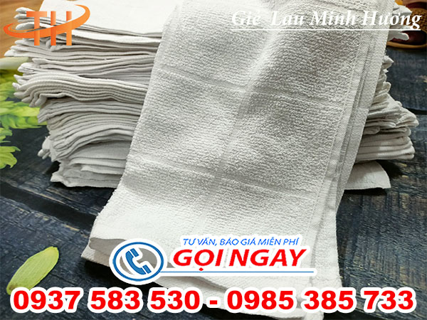 Nơi bán sỉ khăn vuông trắng thấm hút ở TPHCM