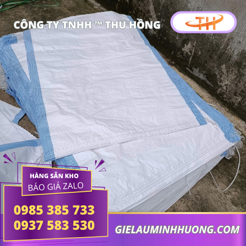Bao PP dệt màu trắng 25kg Phân phối bao PP dệt màu trắng 25kg giá rẻ