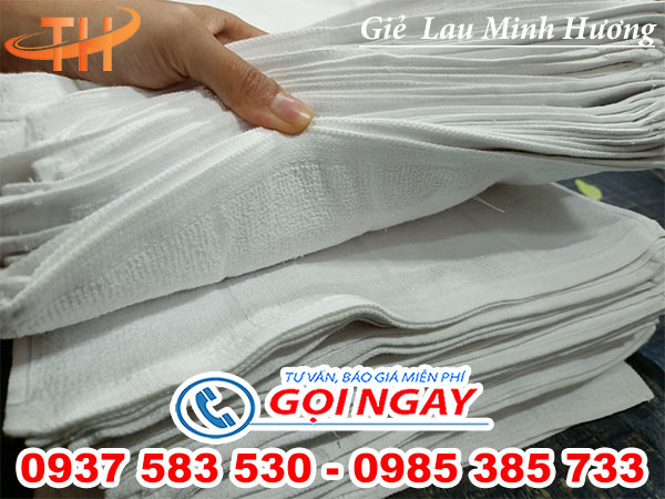 Phân phối sỉ khăn lau ô vuông trắng cân ký giá rẻ