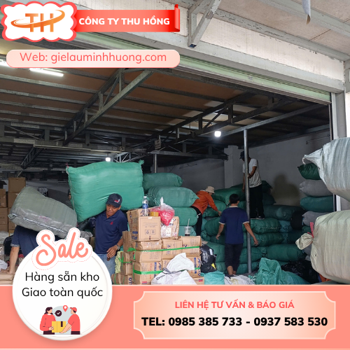 Quá trình lên hàng 500kg khăn nối chi tiết nhất