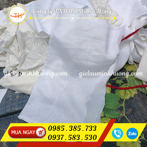 Quéo trắng poly thấm hút tốt, không đổ bụi Quéo trắng poly thấm hút tốt, không đổ bụi