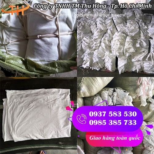 Quéo vải lau trắng thun cotton hút nước tốt quéo vải lau trắng thun cotton hút nước tốt