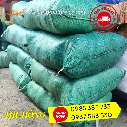 Quéo vải thun cotton màu trắng cân ký 50kg 1 bao Quéo vải thun cotton màu trắng cân ký 50kg 1 bao