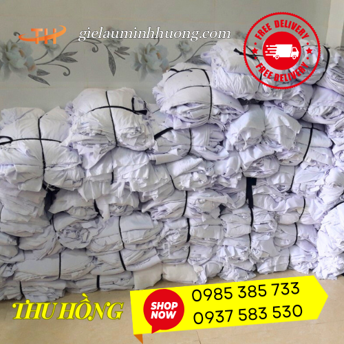 Quéo vải thun cotton màu trắng lau dầu nhớt công nghiệp  Quéo vải thun cotton màu trắng lau dầu nhớt công nghiệp