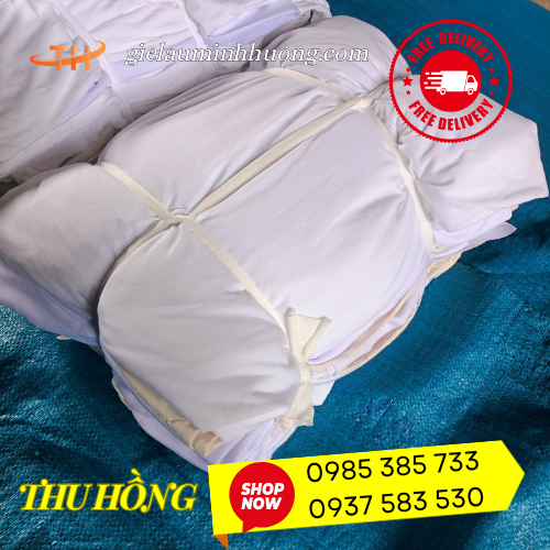 Quéo vải thun cotton màu trắng  Quéo vải thun cotton màu trắng