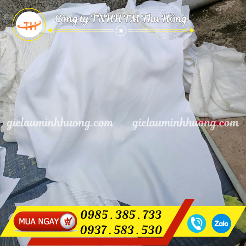 Quéo vải trắng chất liệu poly không ra bụi Quéo vải trắng chất liệu poly không ra bụi