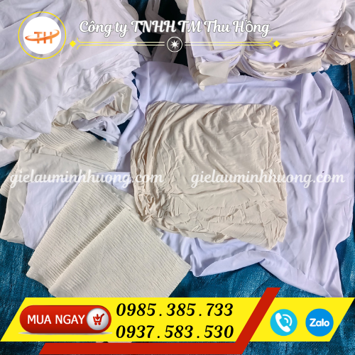 Quéo vải trắng chất liệu thun cotton siêu thấm hút Quéo vải trắng chất liệu thun cotton siêu thấm hút