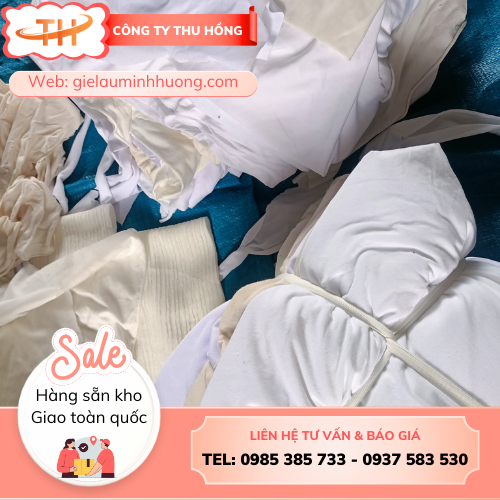 Sản xuất sỉ giẻ lau trắng khổ lớn giá rẻ, giao toàn quốc Sản xuất sỉ giẻ lau trắng khổ lớn giá rẻ, giao toàn quốc