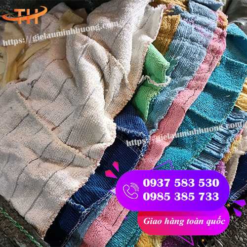 sản xuất và bỏ sỉ khăn lau nối nhiều màu giao tận nơi