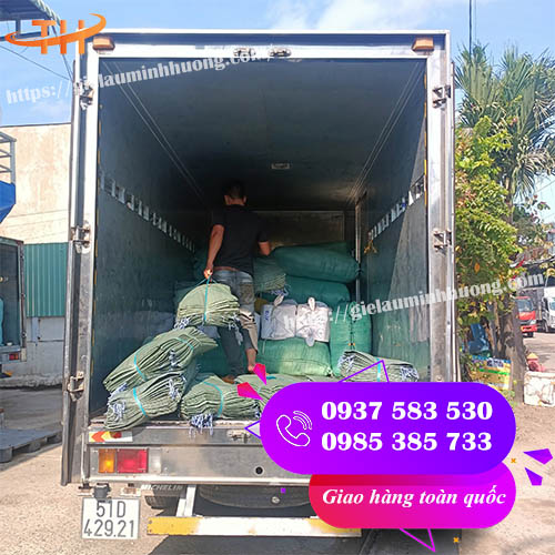 ship giẻ lau công nghiệp, bao tải pp về Đồng Nai