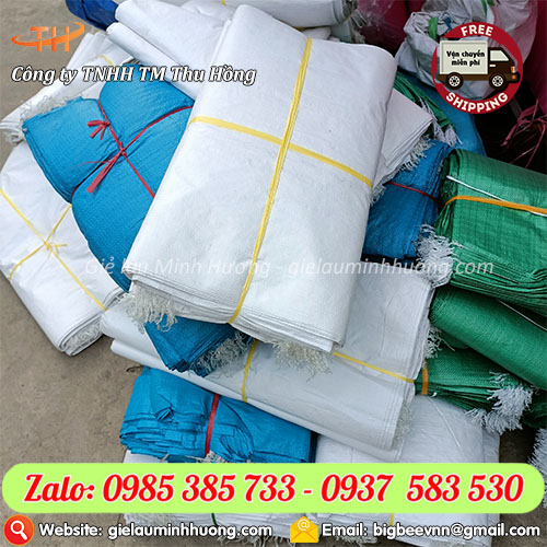 Sỉ rẻ bao tải dứa PP, bao tải dúa xanh, vàng, đỏ, trắng tại TPHCM Sỉ rẻ bao tải dứa PP, bao tải dúa xanh, vàng, đỏ, trắng tại TPHCM