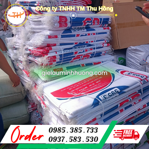 Sỉ rẻ bao thức ăn cá 25kg bó 100 cái Sỉ rẻ bao thức ăn cá 25kg bó 100 cái