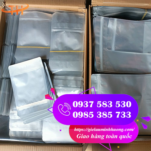 sỉ rẻ túi zip bạc 1 mặt đủ size thông dụng