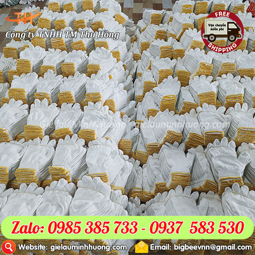 Sỉ số lượng lớn găng tay bảo hộ sợi poly trắng 40g - 50g - 60g - 70g Sỉ số lượng lớn găng tay bảo hộ sợi poly trắng 40g - 50g - 60g - 70g