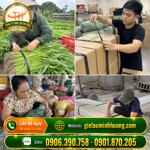 Sử dụng dây bẹ nilon đen bóng bó 10kg trong thực tế Sử dụng dây bẹ nilon đen bóng bó 10kg trong thực tế