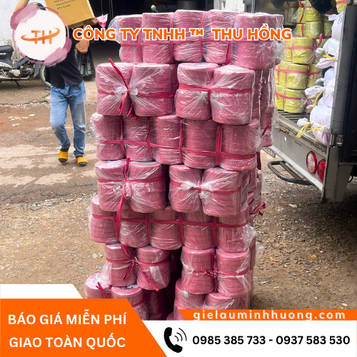 Thu Hồng bỏ sỉ dây nilon ống đỏ 1KG giá sỉ 10 cuộn Thu Hồng bỏ sỉ dây nilon ống đỏ 1KG giá sỉ 10 cuộn