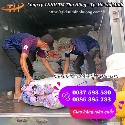Thu Hồng cung cấp giẻ lau máy giá sỉ rẻ tại kho Thu Hồng cung cấp giẻ lau máy giá sỉ rẻ tại kho