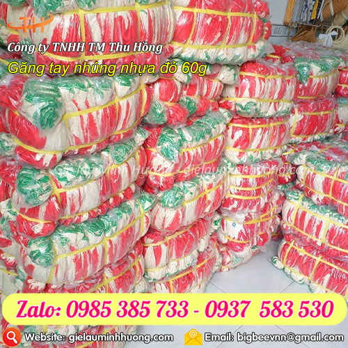 Thu Hồng cung cấp sỉ găng tay nhúng nhựa đỏ 60g Thu Hồng cung cấp sỉ găng tay nhúng nhựa đỏ 60g