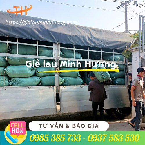 Thu Hồng đi giao giẻ lau trắng số lượng lớn Thu Hồng đi giao giẻ lau trắng số lượng lớn