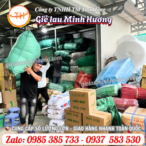 Hoạt động giao sỉ giẻ lau tại kho Thu Hồng Thu Hồng đi giao sỉ giẻ lau công nghiệp tại TPHCM
