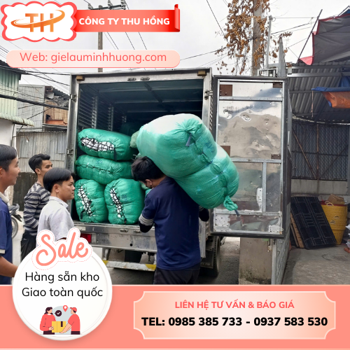 Thu Hồng giao sỉ vải vụn giẻ lau cân ký cho khách tại TPHCM Thu Hồng giao sỉ vải vụn giẻ lau cân ký cho khách tại TPHCM