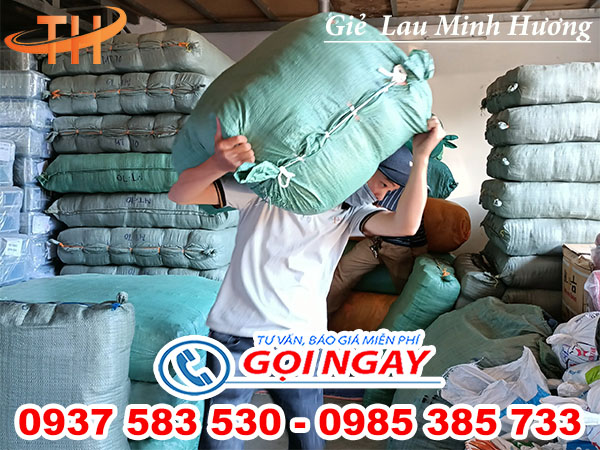 Thu Hồng lên 5000 kg giẻ lau màu giao Dĩ An, Bình Dương 02
