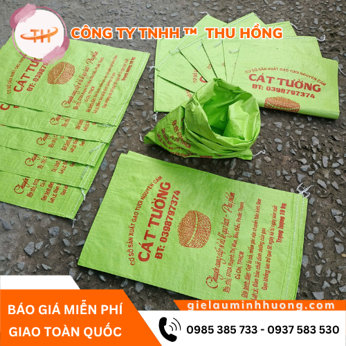 Thu Hồng - Xưởng chuyên bao đựng gạo in logo 25kg giá rẻ Thu Hồng - Xưởng chuyên bao đựng gạo in logo 25kg giá rẻ