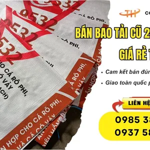 Bán bao tải cũ 25kg, 50kg giá rẻ tại TPHCM 