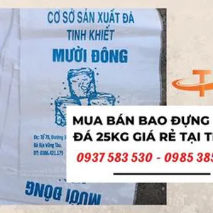 Mua bán bao đựng nước đá 25kg giá rẻ