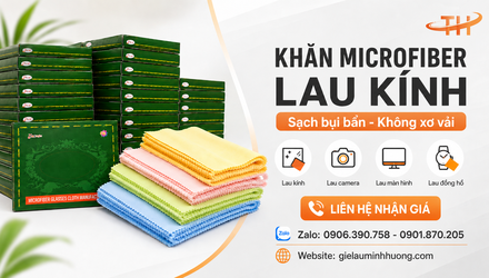 Khăn lau mắt kính cao cấp chuyên dụng giá tốt