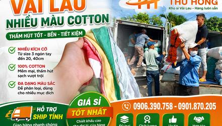 Giẻ lau màu giá sỉ rẻ ship tỉnh