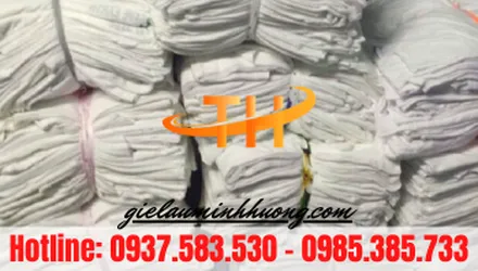 Xưởng bỏ sỉ giẻ lau trắng giá rẻ ở Bình Chánh, TPHCM