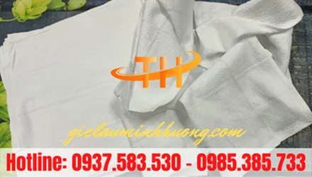 Bán khăn trắng cotton cân ký giá rẻ