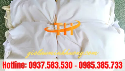 Quéo vải trắng thun cotton, không bụi bỏ sỉ TPHCM