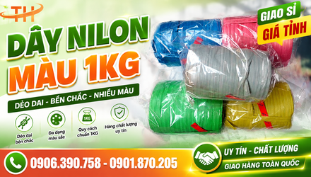 Dây nilon màu 1kg giá sỉ hấp dẫn