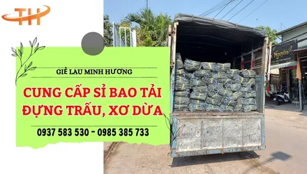 Sỉ bao tải đựng trấu, xơ dừa, phân bò khu vực Bình Chánh