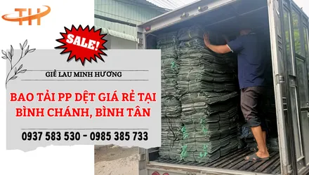 Buôn bán bao tải pp dệt giá rẻ, miễn phí giao huyện Bình Chánh, Bình Tân