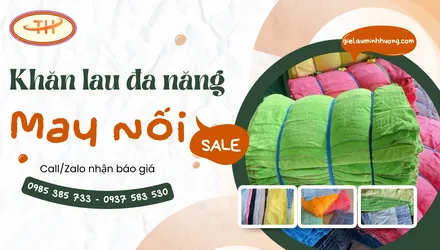 Khăn lau đa năng may nối bán theo kg giá sỉ tốt