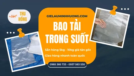Bao tải dứa trong suốt 5kg - 10kg giá sỉ tận gốc, giao hàng nhanh