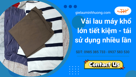 Vải lau máy khổ lớn tái sử dụng giá sỉ tại TPHCM
