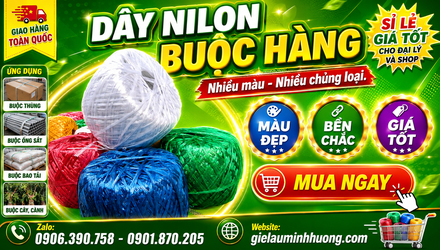 Dây nilon buộc hàng đủ màu mua sỉ giá xưởng