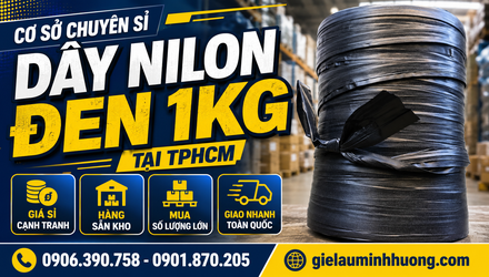 Cơ sở chuyên sỉ dây nilon đen 1kg tại TPHCM